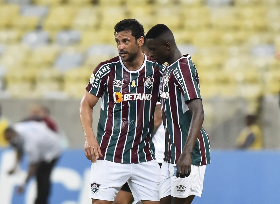 Fred deu passe sensacional para Luiz Henrique marcar gol do Fluminense contra São Paulo — Foto: André Durão