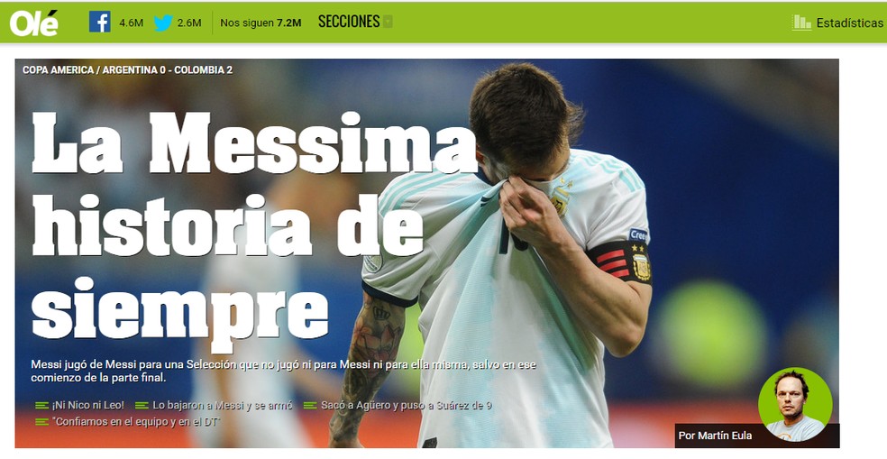 TNT Sports Brasil - Repórter: Tirando o Messi, quem é o melhor jogador do  mundo? Messi: É difícil, tem muitos bons jogadores, Neymar, Mbappé, Agüero,  Suárez Repórter: Senti falta de um jogador