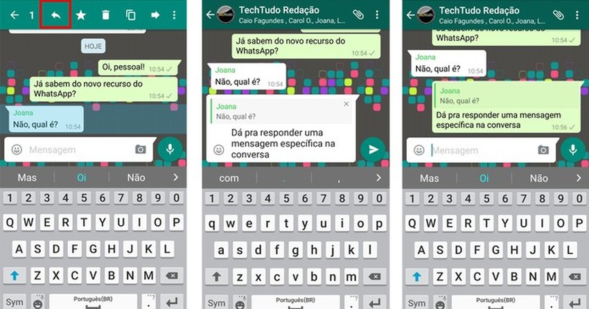 Whatsapp Tem Recurso Citacao Para Responder Mensagem Especifica Veja Como Usar Noticias Techtudo