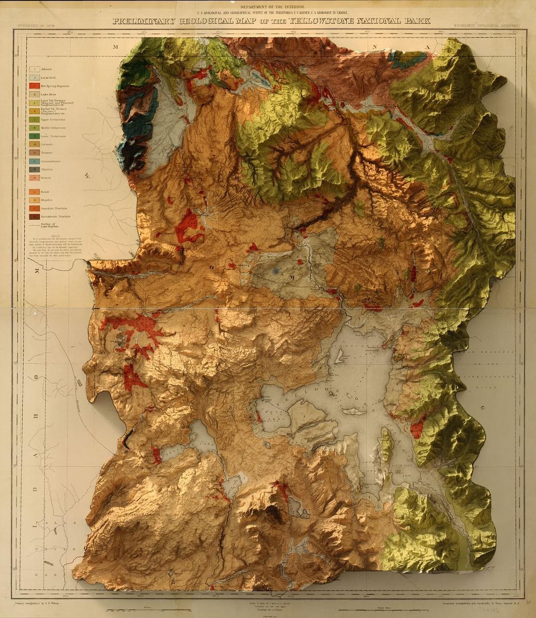 Quadro Mapa de Relevo de Portugal