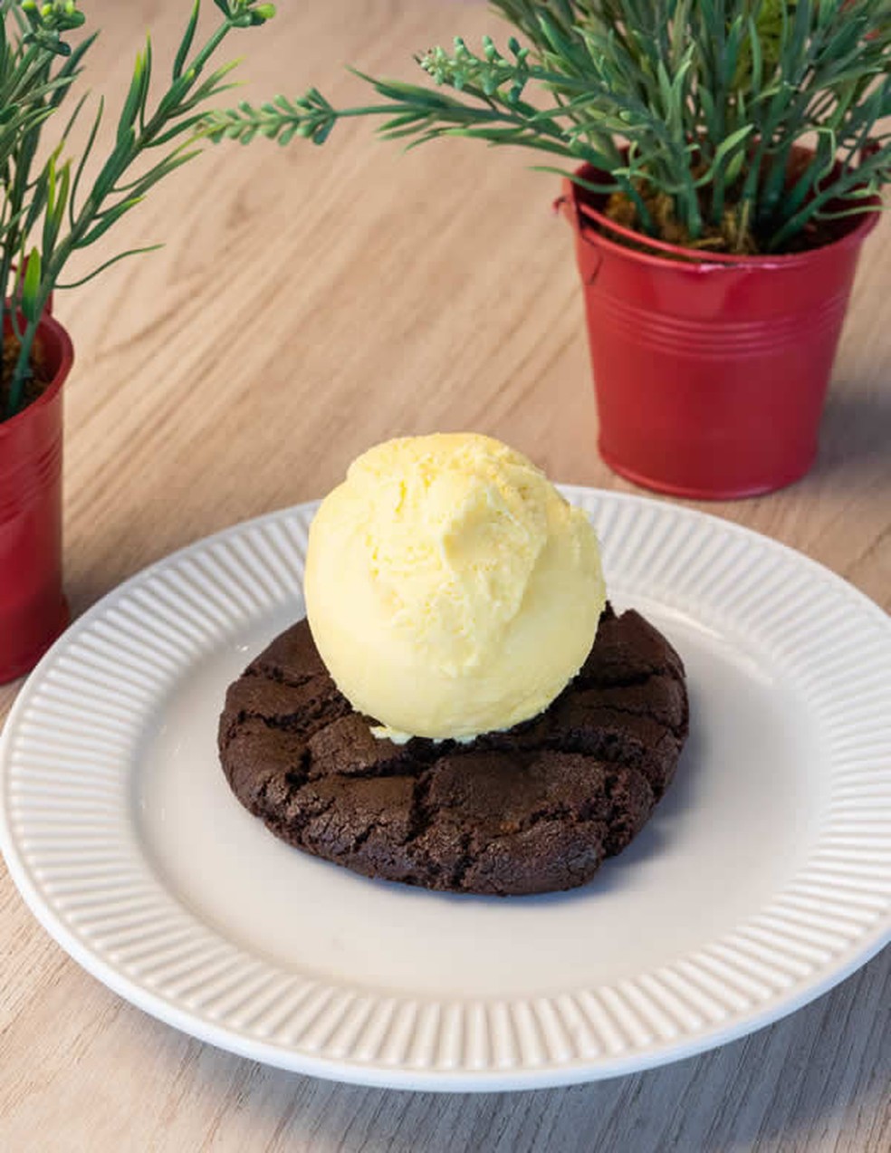 Cookie com sorvete, na American Cookies — Foto: Samir Felix