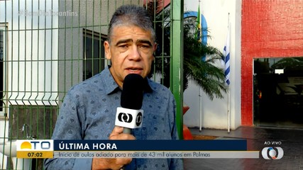 Início das aulas em Palmas é adiado para a próxima segunda-feira (5)