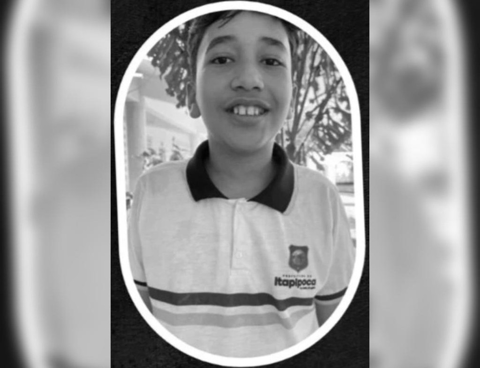 Luan Campos, de 11 anos, morreu após se afogar em um açude na localidade de Riacho do Meio, em Itapipoca — Foto: Arquivo pessoal