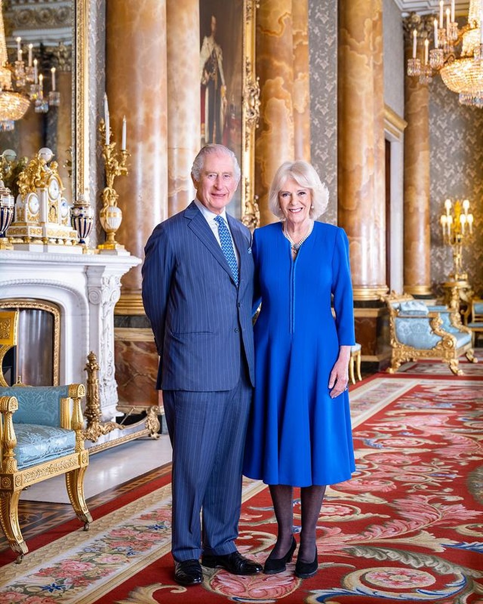 Rei Charles III e rainha Camilla — Foto: Hugo Burnand/@theroyalfamily