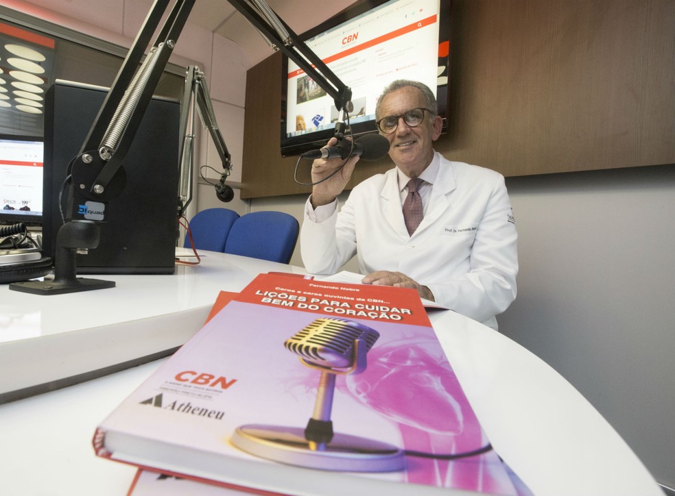 O cardiologista Fernando Nobre, colunista na CBN em Ribeirão Preto (SP)  (Foto: Matheus Urenha)