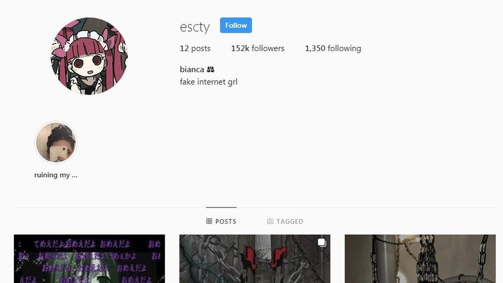 O número de seguidores de Devins no Instagram deu um salto — Foto: Reprodução/Instagram