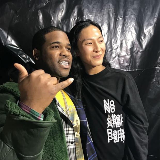 WOW FOR WANG! And his STREET POWER. Alexander with rapper ASAP Ferg (Foto: @suzymenkesvogue)