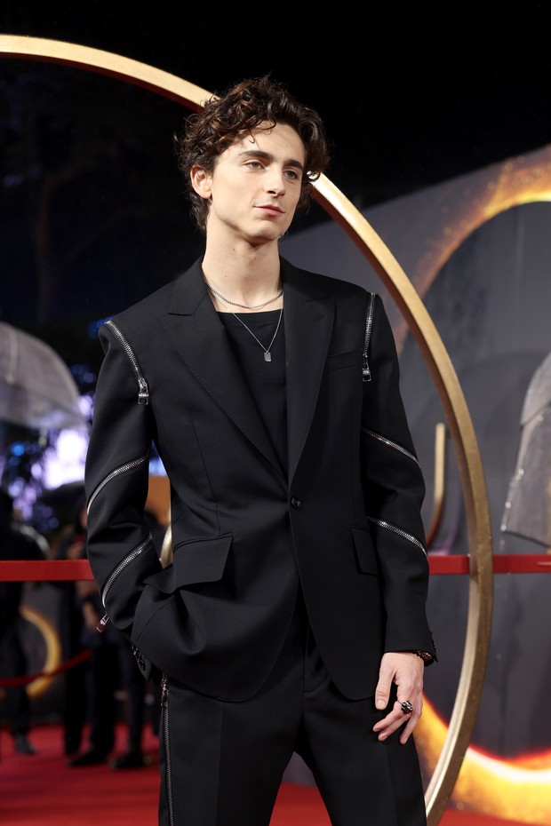 LONDON, ENGLAND - OCTOBER 18: Timothée Chalamet attends the UK Special Screening of "Dune" at Odeon Luxe Leicester Square on October 18, 2021 in London, England. (Photo by Tim P. Whitby/Tim P. Whitby/Getty Images for Warner Bros) (Foto: Tim P. Whitby/Getty Images for W)