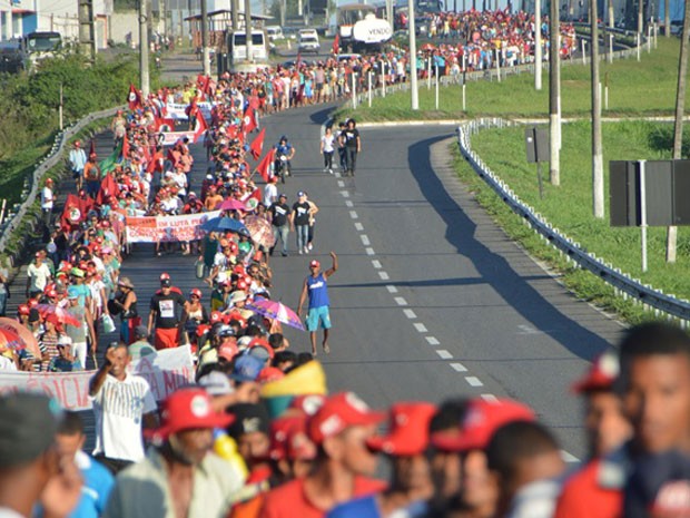 Marcha deve chegar em Salvador na segunda-feira (10) (Foto: Ed Santos/Acorda Cidade)