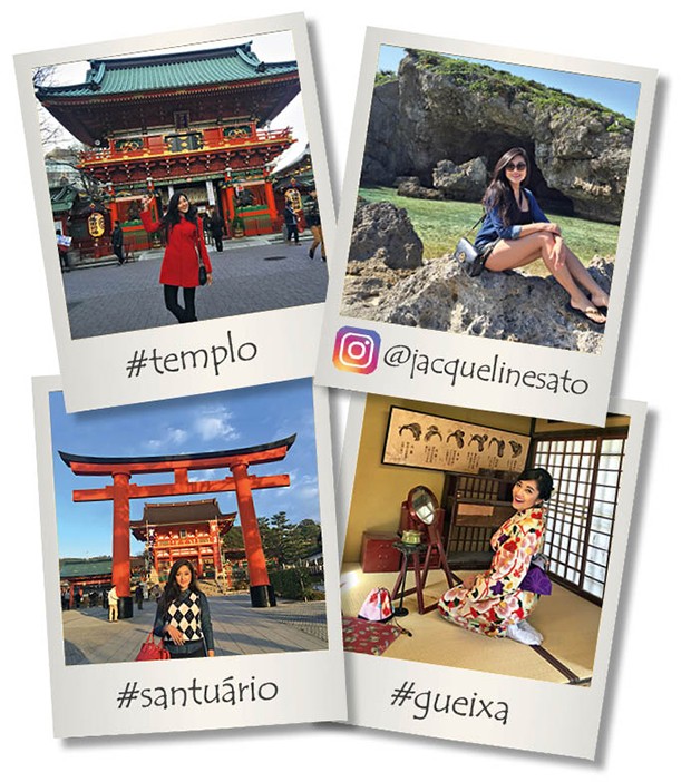 Jacqueline Sato mostra o álbum de família de sua viagem dos sonhos ao Japão (Foto: Reprodução/Instagram )