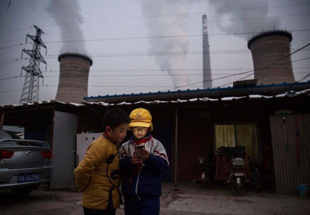 Poluição na China (Foto: Kevin Frayer/Getty Images)
