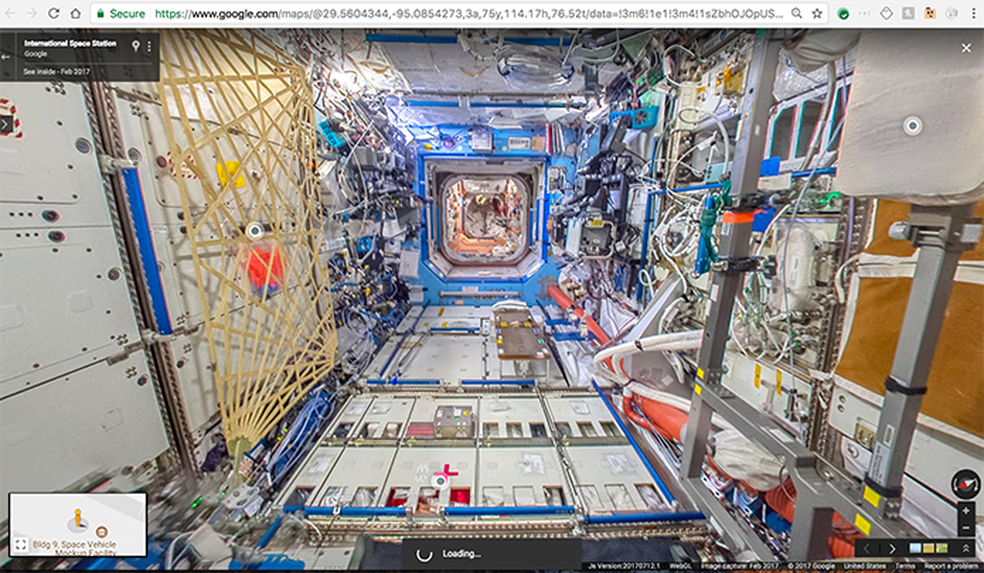 Google cria experiência Street View da Estação Espacial Internacional