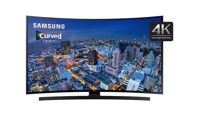 Smart TV Samsung UN40JU6700GXZD tem design curvo e resolução em 4K (Foto: Divulgação/Samsung) 