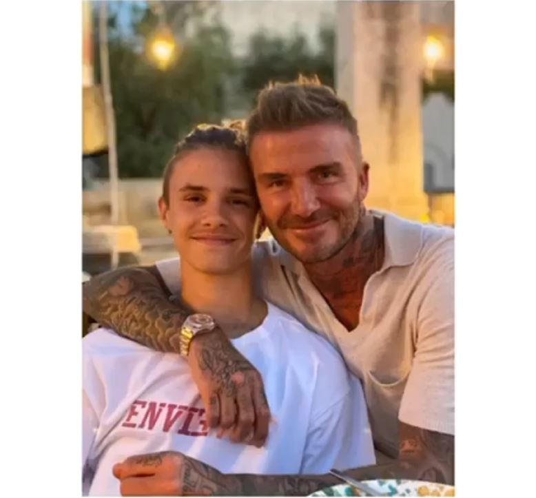 Romeo e David Beckham (Foto: Instagram)