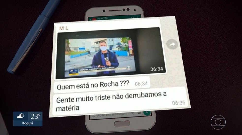 'ML' dá bronca porque equipe não conseguiu atrapalhar reportagem da Globo: 'muito triste' — Foto: Reprodução