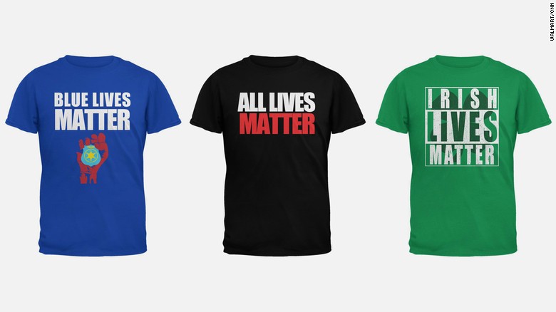 Camisetas All Lives Matter serão retiradas de circulação pelo Wal Mart (Foto: Reprodução)