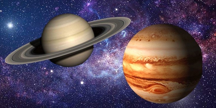 Júpiter e Saturno vão se alinhar em dezembro (Foto: Reprodução/Instagram)