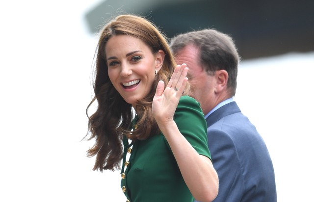 LONDON, ENGLAND - JULY 13: Catherine, Duchess of Cambridge arrives on day twelve of the Wimbledon Tennis Championships at All England Lawn Tennis and Croquet Club on July 13, 2019 in London, England. (Photo by Karwai Tang/Getty Images) (Foto: Getty Images)