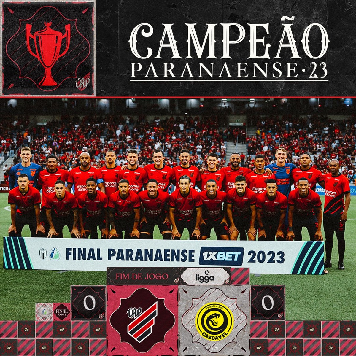 Lista de títulos do Paranaense Athletico supera o Cascavel e conquista 27ª taça do estadual