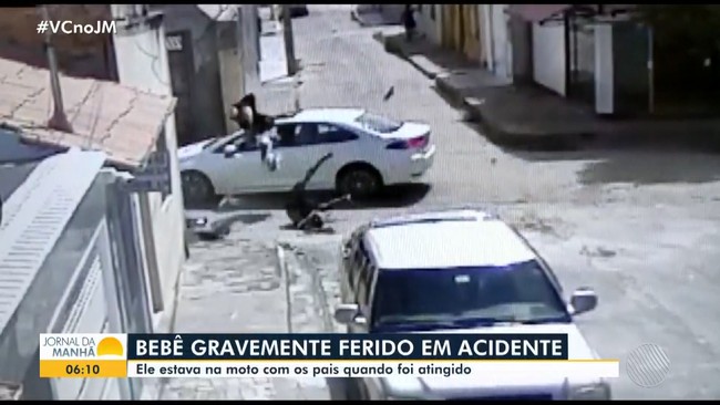 Bebê fica gravemente ferido após acidente no oeste da Bahia