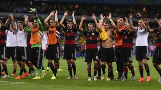 Com um 7 a 1 na semifinal, a seleção Alemã foi carrasca do Brasil na Copa de 2014 — Foto: AFP PHOTO / FABRICE COFFRINI
