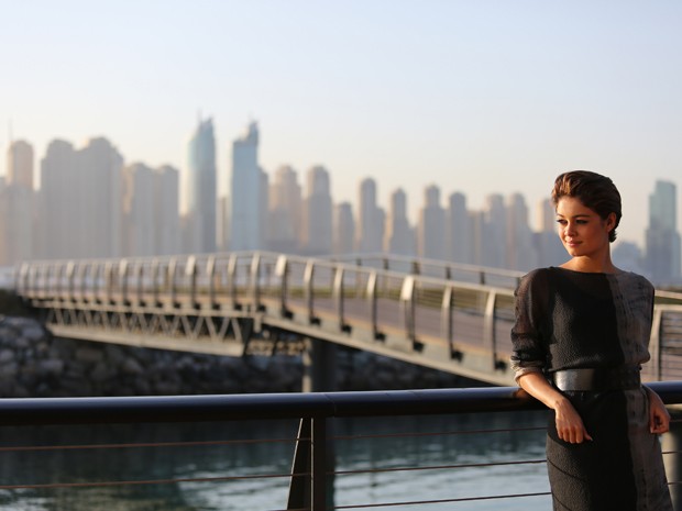 Sophie Charlotte grava cenas de Babilônia em Dubai (Foto: Alex Carvalho / TV Globo)