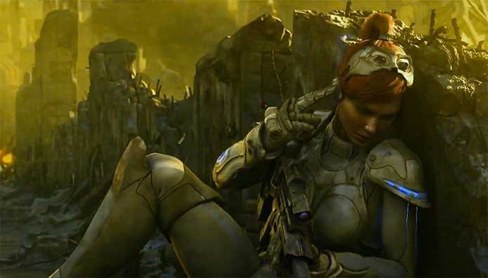 Kerrigan é deixada para morrer em StarCraft (Foto: Divulgação/Blizzard)