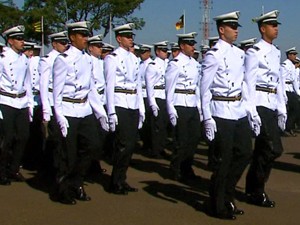 Cadetes Da Academia Da Força Aérea Com O Nome Do Professor N E