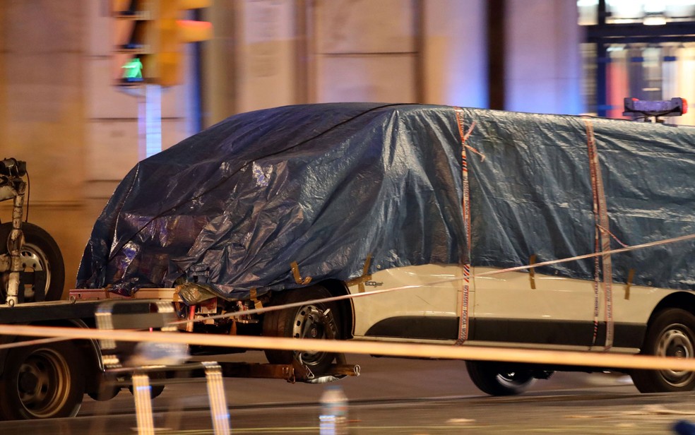 Testemunhas afirmam que a van saiu em zigue-zague atropelando as pessoas (Foto: Reuters/Sergio Perez)