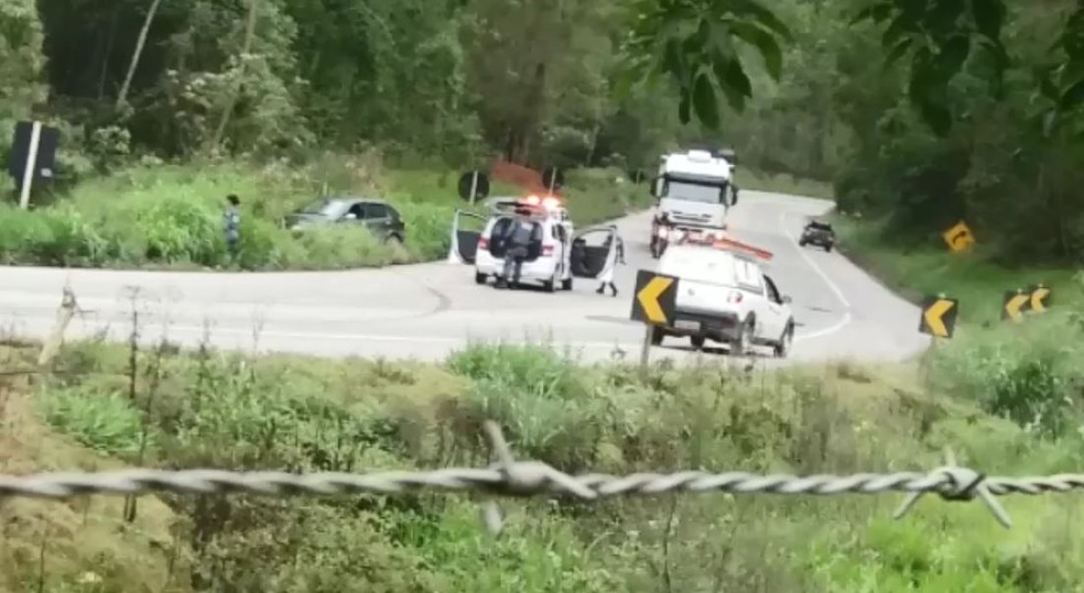 Ação da Polícia Militar em Marechal Floriano (Foto: Divulgação/Whatsapp)