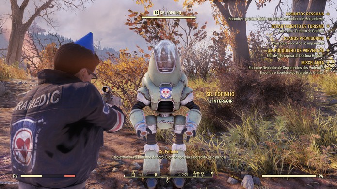 Fallout 76 não tem NPCs humanos (Foto: Reprodução/Murilo Tunholi) Fallout 76 não tem NPCs humanos (Foto: Reprodução/Murilo Tunholi)