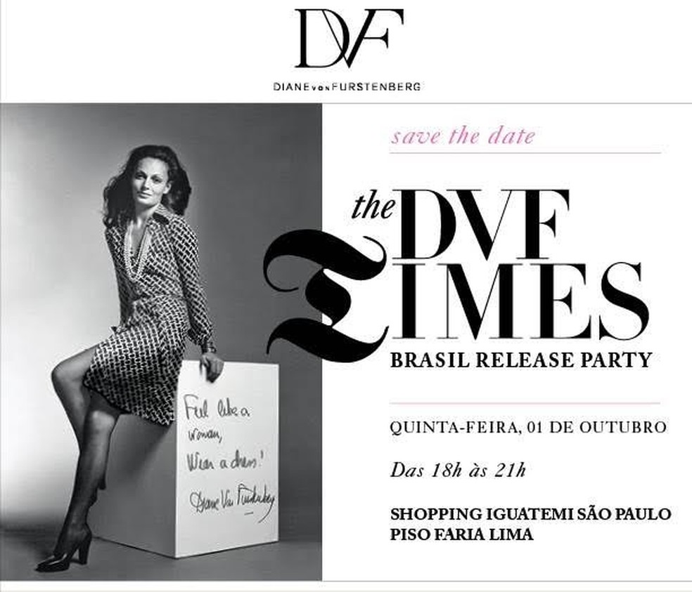Diane von Furstenberg comemora cinco anos no Brasil com o DVF