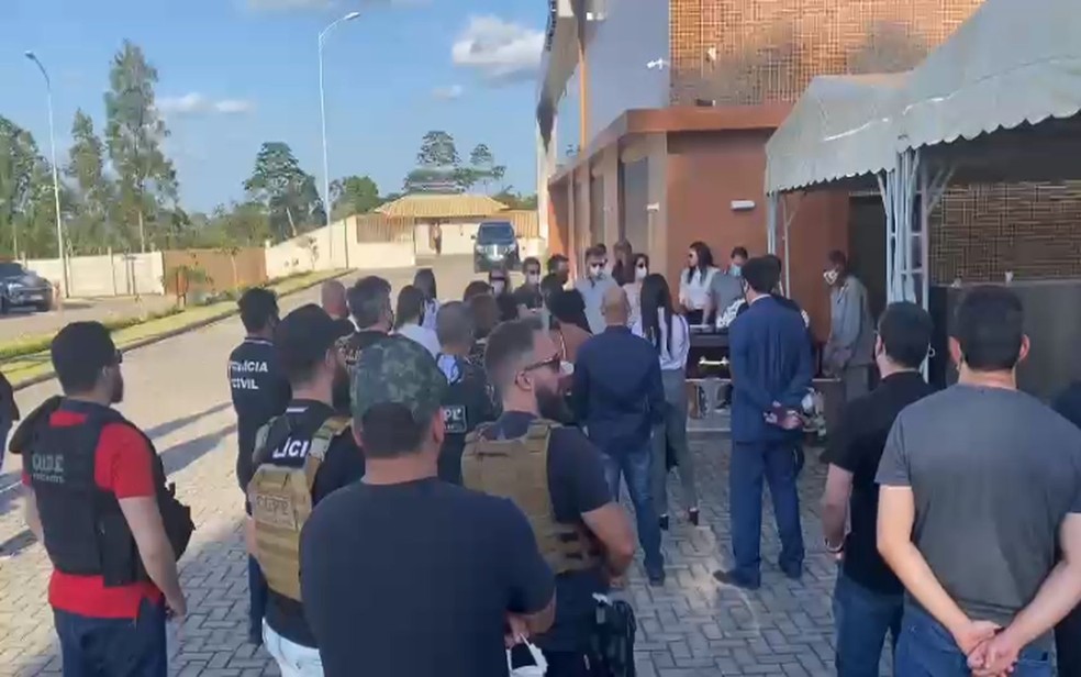 Cerimônia de cremação do corpo de delegado Marcelo Hercos em Alagoinhas — Foto: SSP/SE
