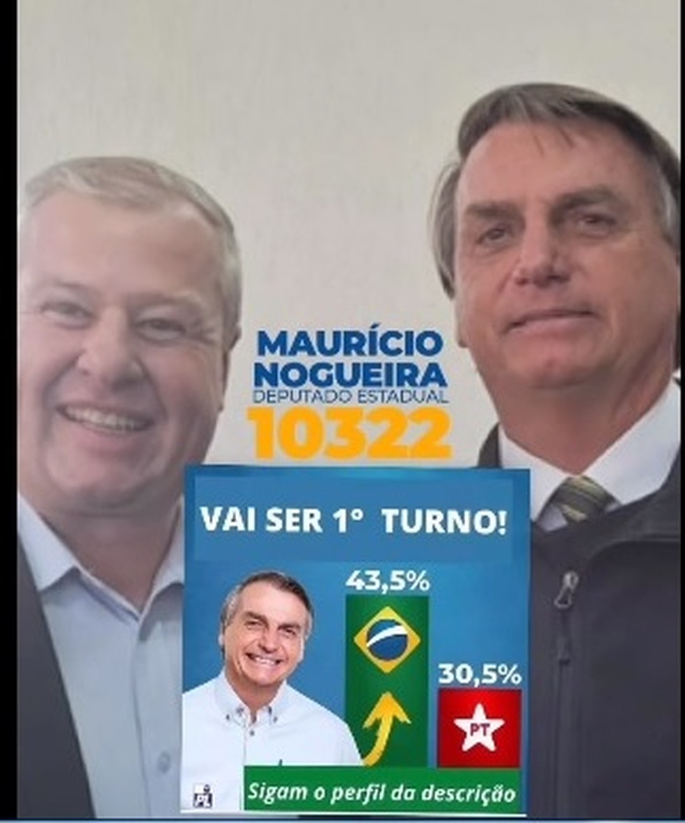 Mauricio em foto ao lado de Bolsonaro � Foto: Reprodu��o