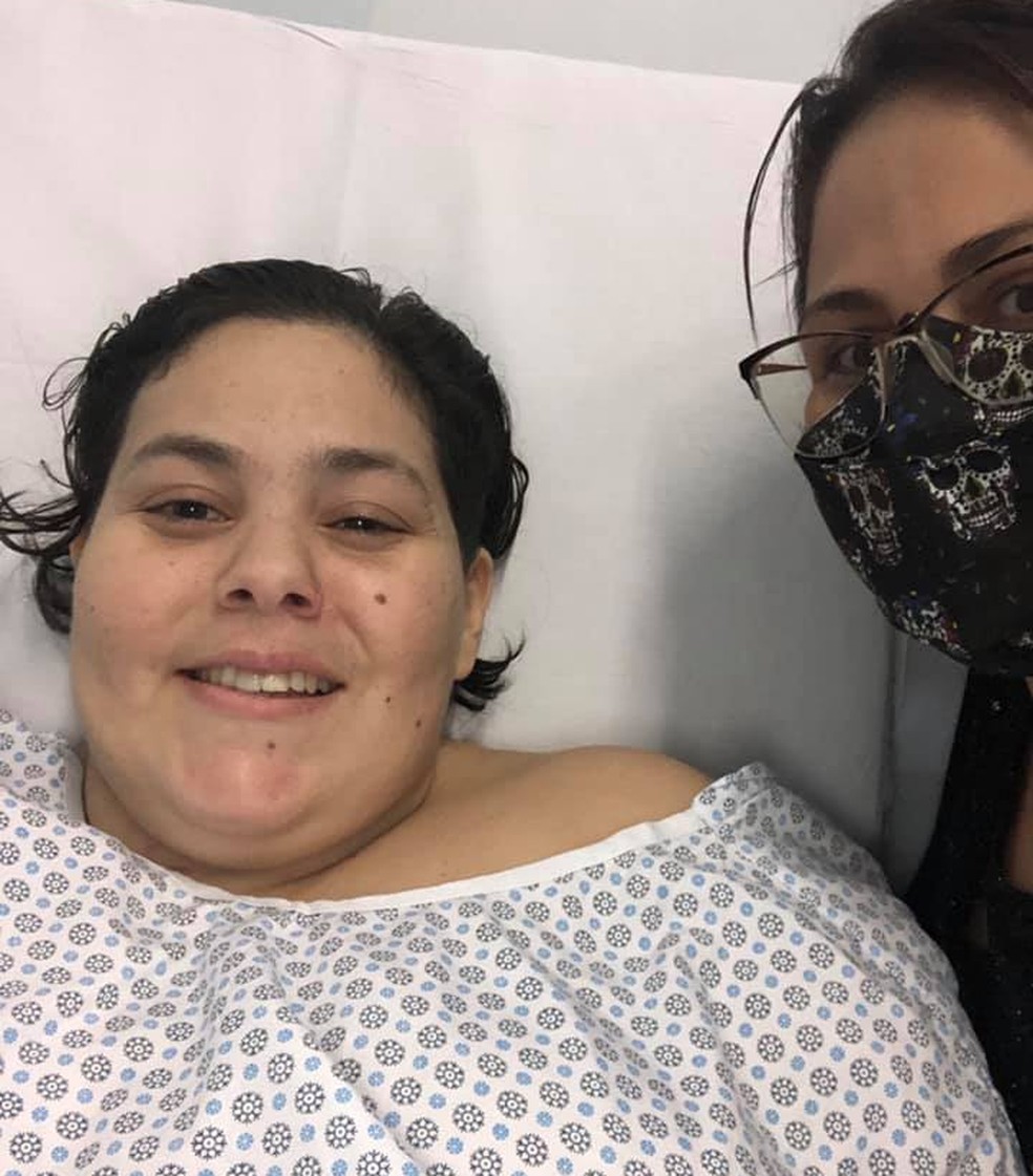Jovem que ficou quase um m&ecirc;s internada com Covid-19 recebe alta de hospital em Sorocaba (SP) &mdash; Foto: Arquivo pessoal