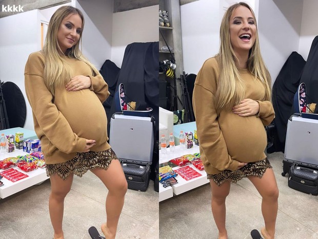 Gabi Martins simula gravidez com barriga falsa: