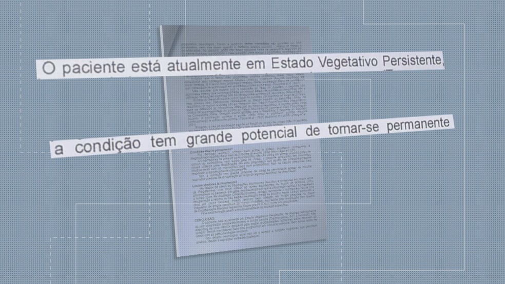 Laudo de médico contratado pela família de Alexandre — Foto: Reprodução/RBS TV