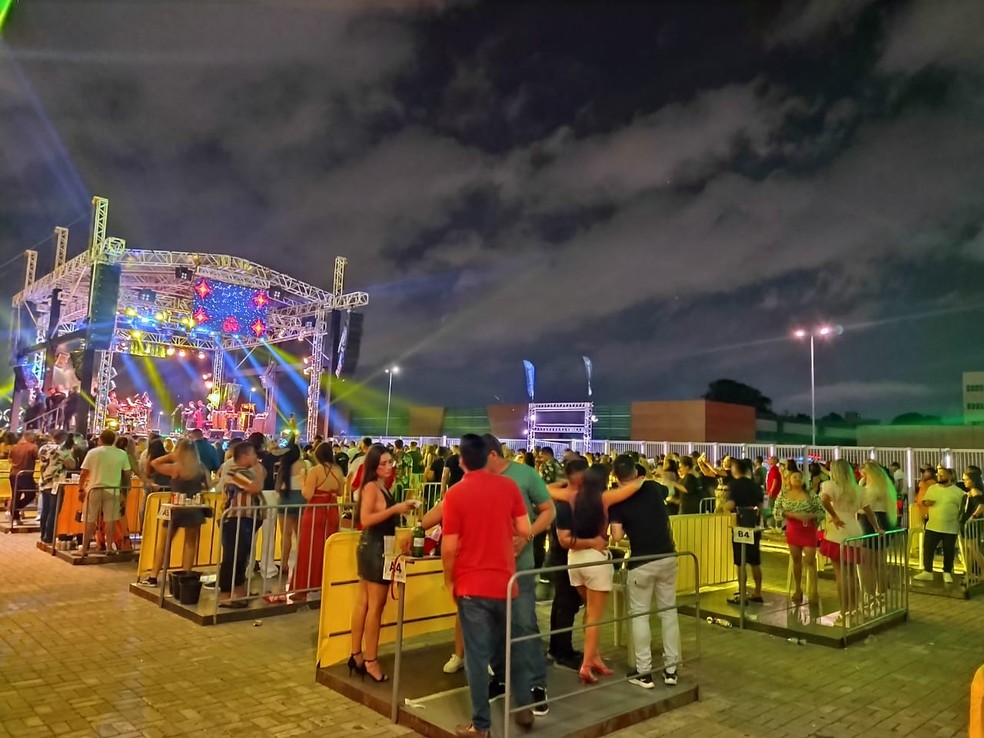 Evento teste na Arena da Amazônia, em Manaus, realizado em 2021. — Foto: Paulo Frazão/Rede Amazônica