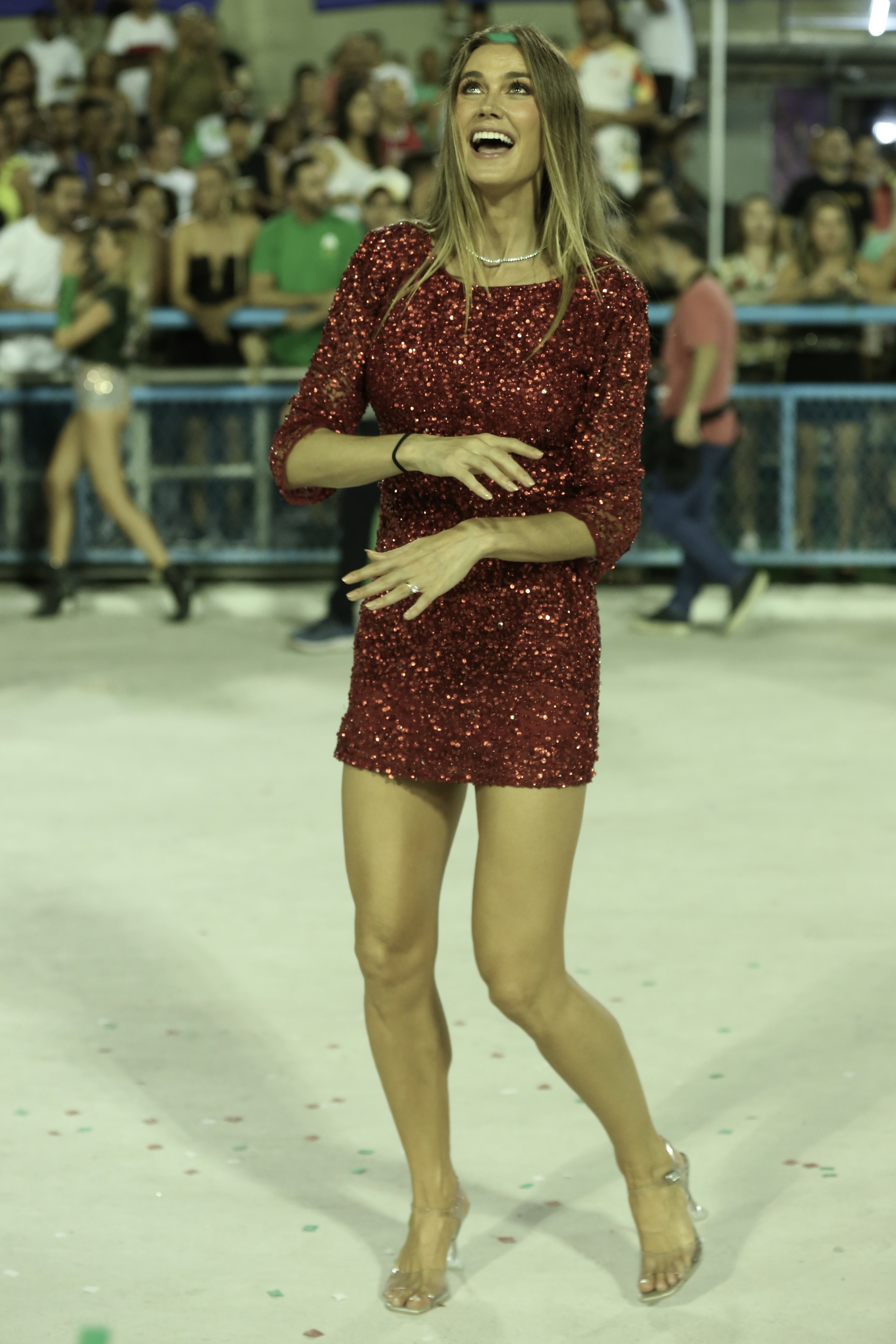 Renata Kuerten no ensaio técnico da Grande Rio (Foto: Roberto Filho/Brazil News)