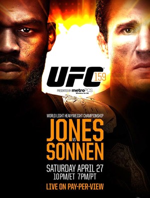 poster do UFC 159 com Jon Jones x Chael Sonnen (Foto: Divulgação)