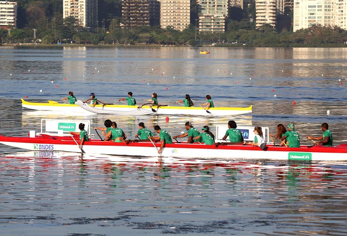 canoagem abertura campeonato na Lagoa (Foto: André Durão / Globoesporte.com)