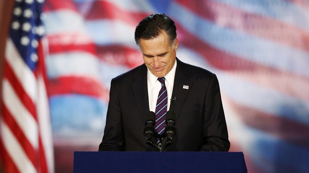 Romney discura nesta quarta-feira (7) em Boston (Foto: Mike Segar)