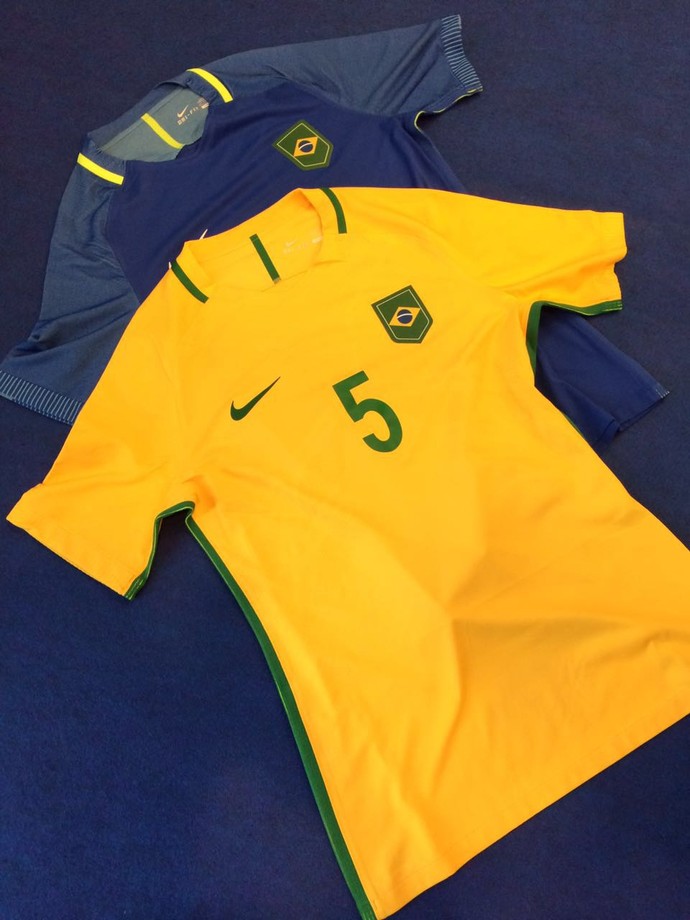 Camisa Polo Seleção Brasileira com patrocínios -Verde bandeira-nike