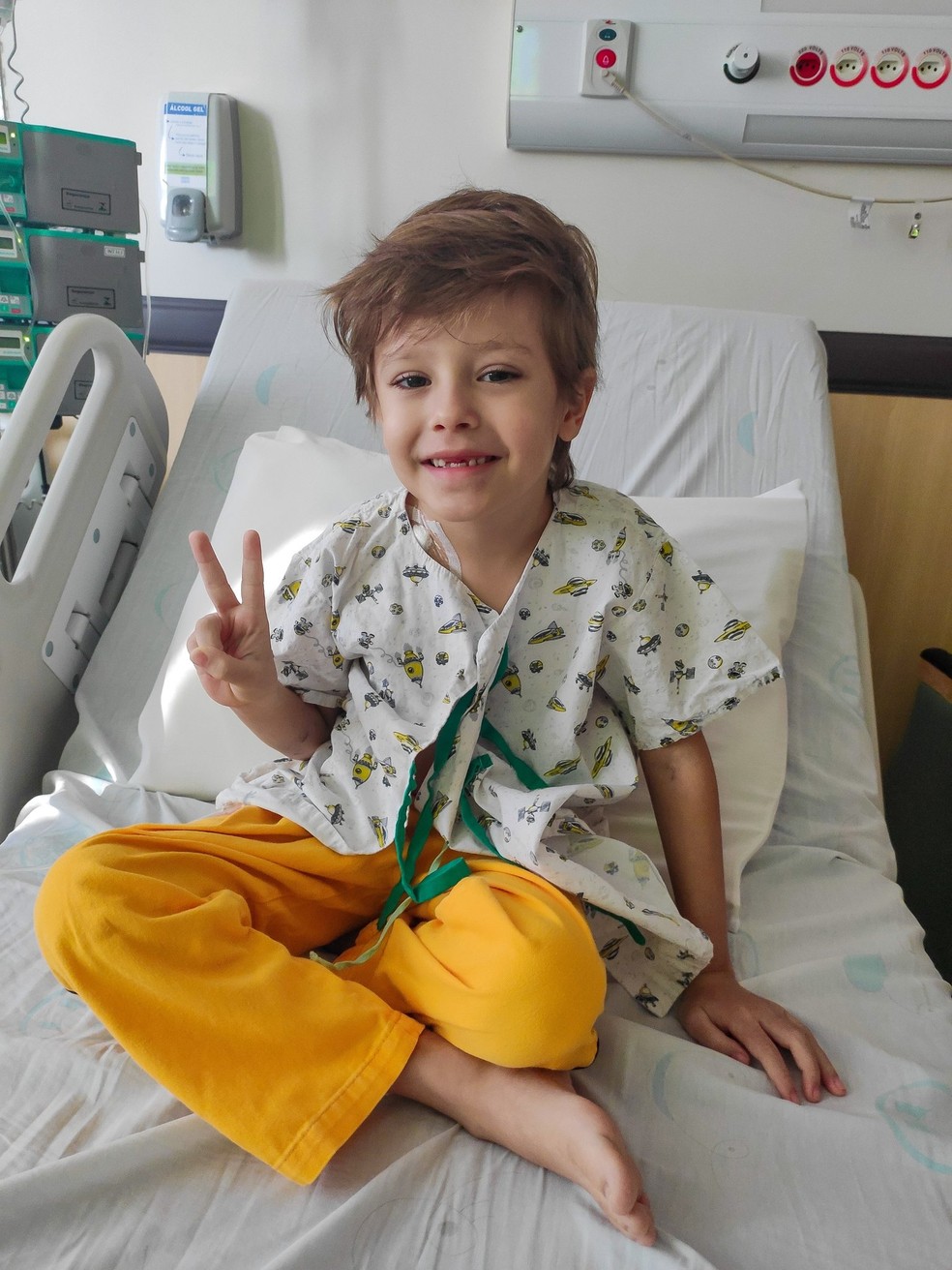 Francisco, de 6 anos, faz tratamento contra leucemia no Hospital de Amor em Barretos (SP) — Foto: Reprodução/Redes sociais