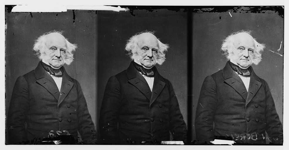Retratos de Martin Van Buren, presidente dos EUA entre 1837 e 1841 — Foto: Brady-Handy photograph collection/Library of Congress/Prints and Photographs Division
