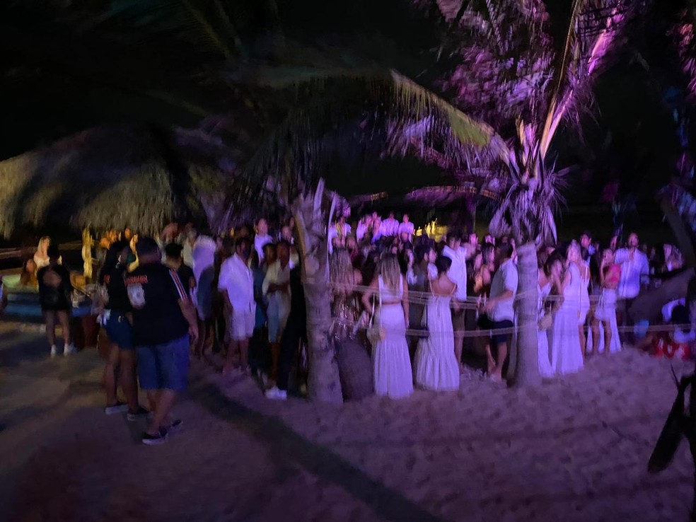 Festa de Réveillon em resort é interditada em Cajueiro da Praia — Foto: Divulgação/Sesapi