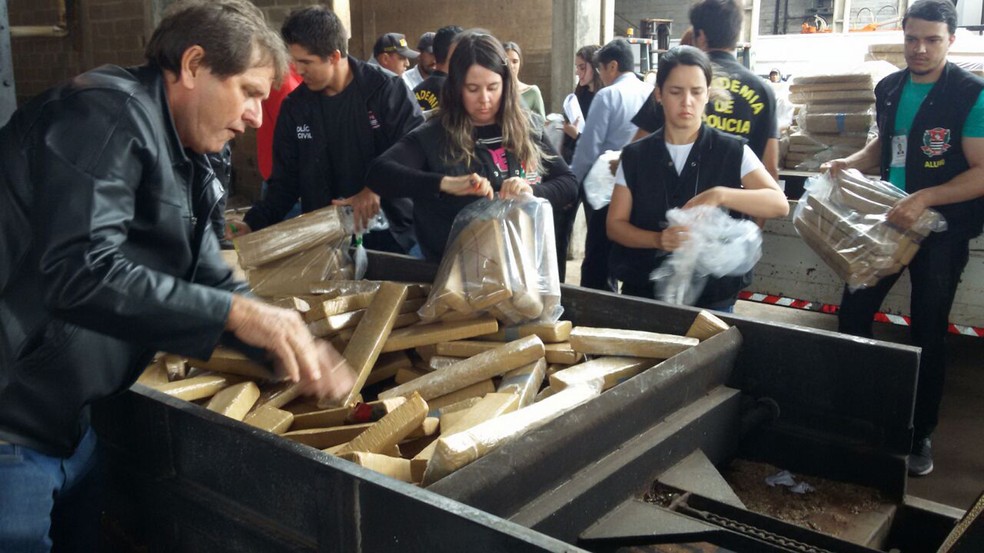 Incineração foi realizada nesta quinta-feira (3), em Presidente Prudente (Foto: Kawanny Barros/TV Fronteira)