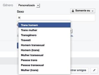 Há várias opções para transgêneros (Foto: Facebook/Divulgação)
