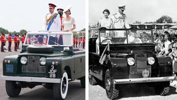 O Land Rover foi uma homenagem à rainha e ao duque de Edimburgo, mas pode ter parecido uma lembrança de dias mais coloniais (Foto: PA MEDI)