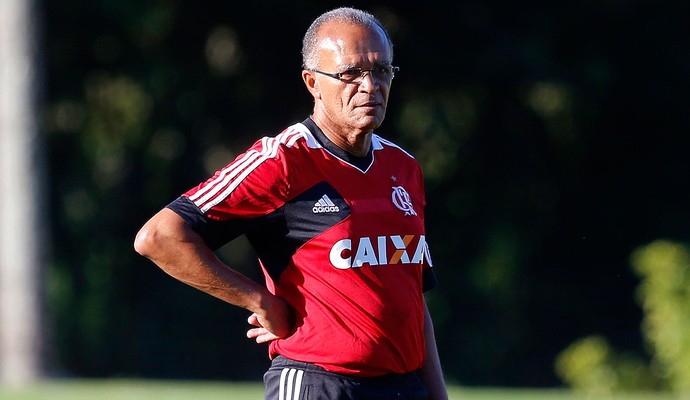 Jayme de Almeida no treino do Flamengo (Foto: Ivo Gonzalez / Agência O Globo)